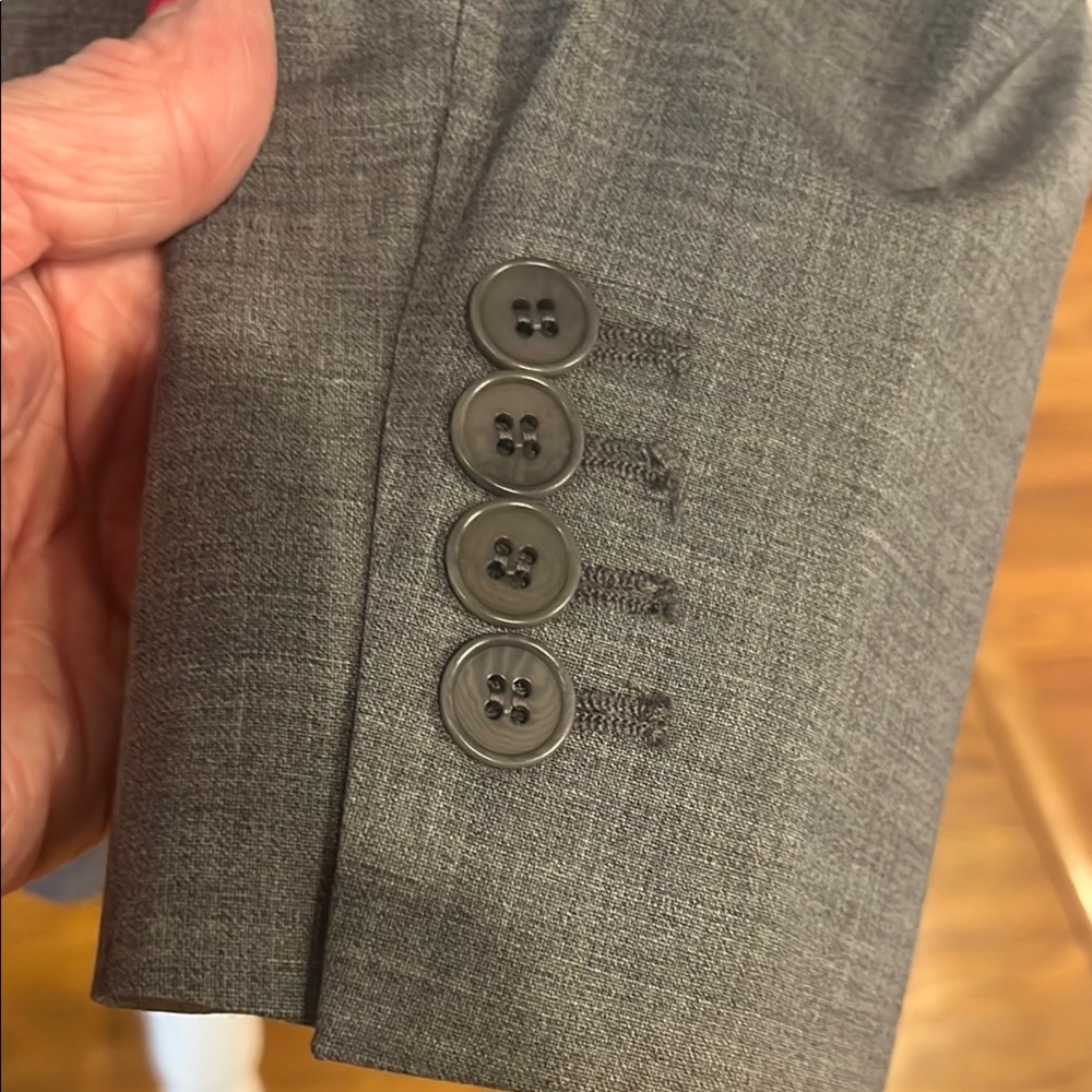 Talbots Light Gray Two-Button Blazer - Picture 12 of 13